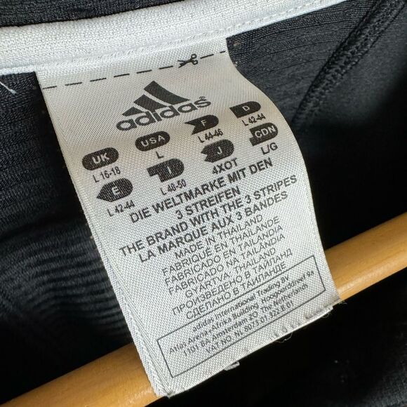 SALE! Women’s Black Adidas S/S Polo Top Size L EUC - Picture 5 of 6